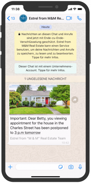photo Media WhatsApp Notifiation Template Messages 